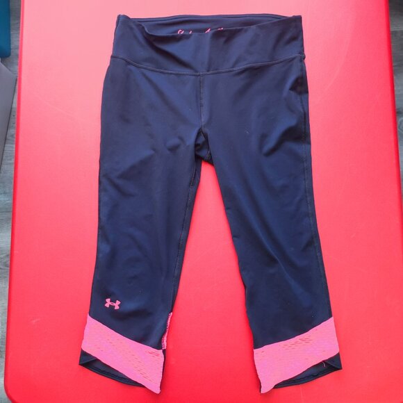Under Armour She's A Fighter support cancer high rise cropped leggings women's - Picture 1 of 7